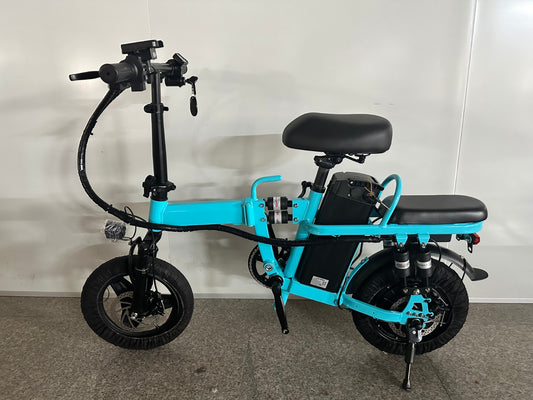 PowerFold 500w E-Bike: Foldable 3-speed, 20+ mph, 45 mile range, Headlight, Turn Signals, Brake Lights, Anti-Theft